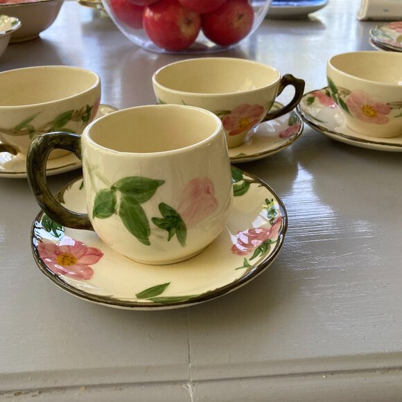 Franciscan Desert Rose Cups and Saucers (4) Vintage USA - Picture 1 of 8